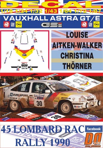 Decal vauxhall astra gte - astra,