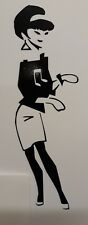 Ska beat girl 6"tall 2tone mod Car Vespa Lambretta Scooter Camper  Van Decal 