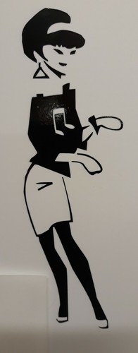 Ska beat girl tall - ska, 6"tall