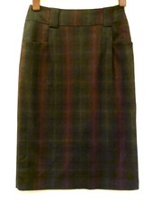 Betty Jackson check Skirt grey