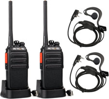 Retevis RT24 Walkie Talkie PMR446 License-Free Professional Two Way Radio 16 Cha