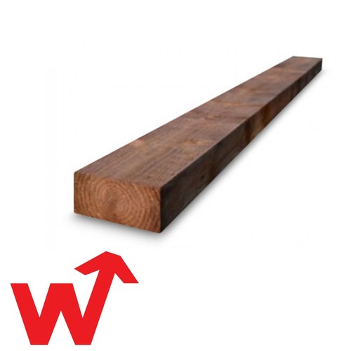 Pack brown railway sleepers - brown,