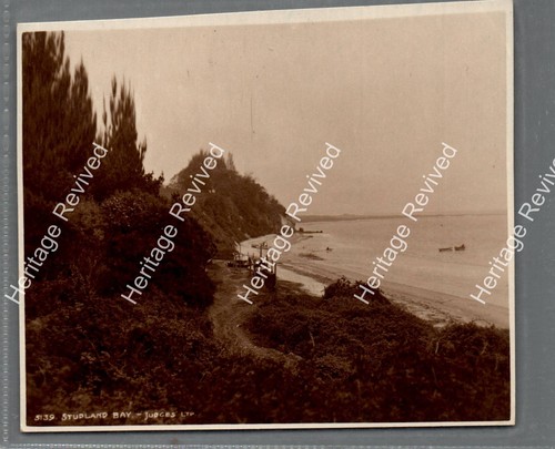 Vintage studland bay england - bay,