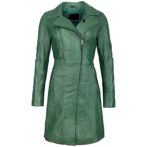 Womens green leather - leather, car