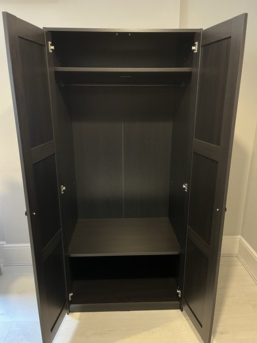Black ikea wardrobe - black,