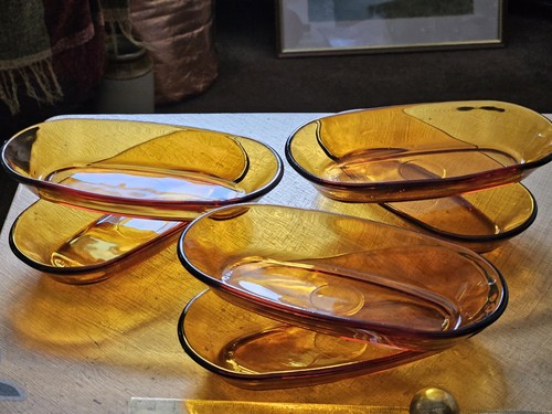 Vintage duralex amber oval - 6,