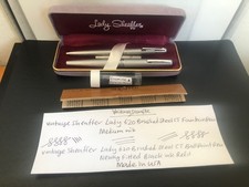 Vintage Sheaffer Lady 620 Pen Set. Fountain Pen & Ballpoint