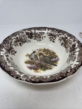 Royal worcester Palissy Game Series Salad Bowl Bird Mixing Bowl 9.5 Inch