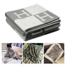 Wool Cashmere Plaid Blanket