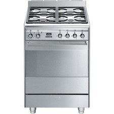 Smeg Cooker Stainless Steel SUK61PX8 60cm Pyrolytic Dual Fuel A Graded (CH-1336)