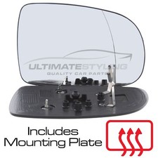 Wing Mirror Glass Vauxhall Corsa C Mk2 2000-2007 Heated Aspherical Drivers Side