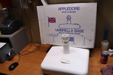 Umbrella multi purpose base parasol game net swingball water sand fill white