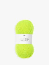 Rico Socks Neon 4 ply Knitting Wool Yarn 100g - 001 Yellow