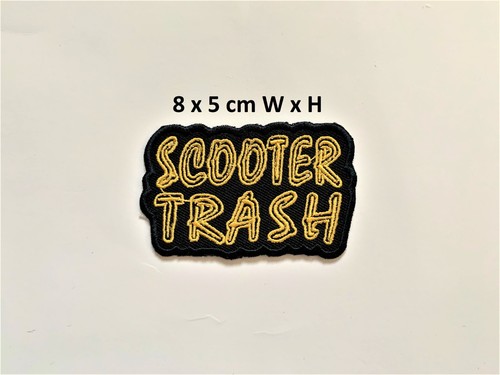 Scooter trash embroidered iron - trash,