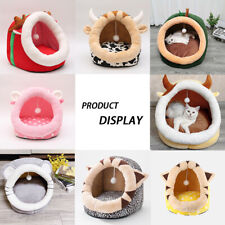 Pet Cat Dog Cave Bed Plush