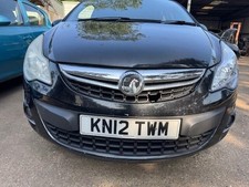 VAUXHALL CORSA D FACELIFT 2011-14 FRONT BUMPER  - BLACK  GAR Z22C CARBON FLASH