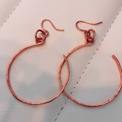 Pure copper hand - copper, hammered
