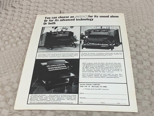 Keyboard organ advert - organ,