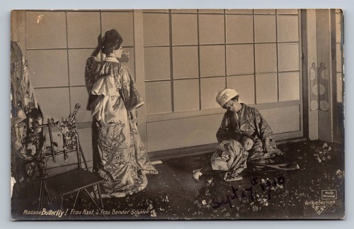 Postcard madame butterfly - postcard,