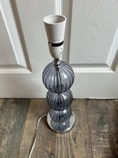 Lodge Highland Glass Table Lamp with Glass Bubble Effect Base In Good Condition 