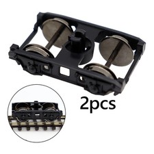 2Pcs 1:87 Model Train Bogie