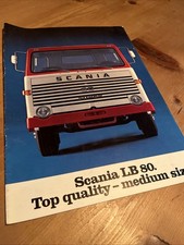 Scania LB80 Super . Truck Lorry Brochure. 1969. Very Good Condition . Not Volvo