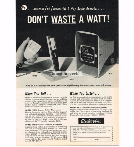 1963 electro voice 714sr - 714sr, 729sr