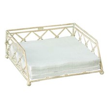 Classic Cream Antique Napkin Holder Kitchen Dining Table Serviette Dispenser