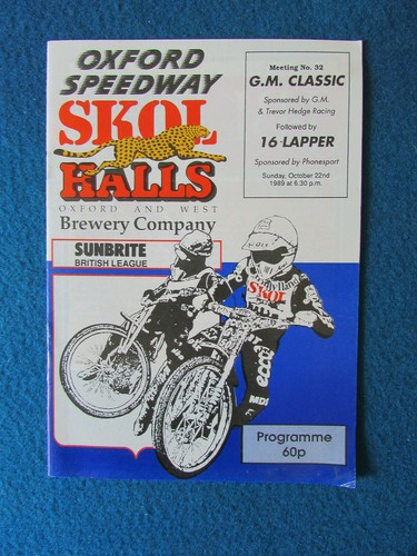 Oxford speedway programme - oxford,