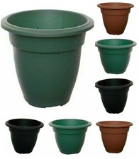 Set Of6 Plastic Round Plant