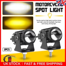 2X LED Motorcycle Spot Light