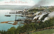Postcard Section Of Old Tacoma