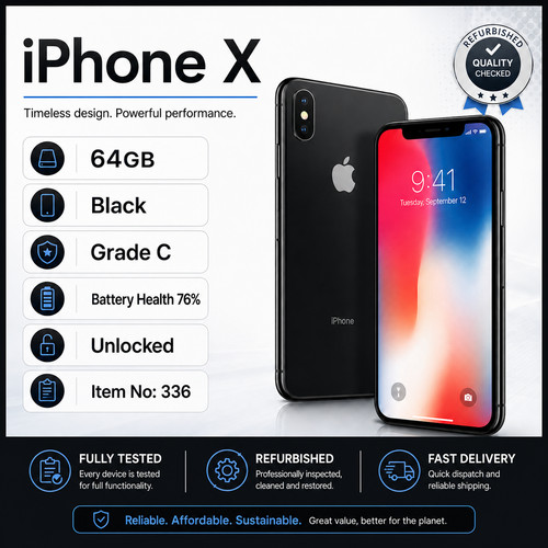 Apple iphone 64gb grey - apple, x