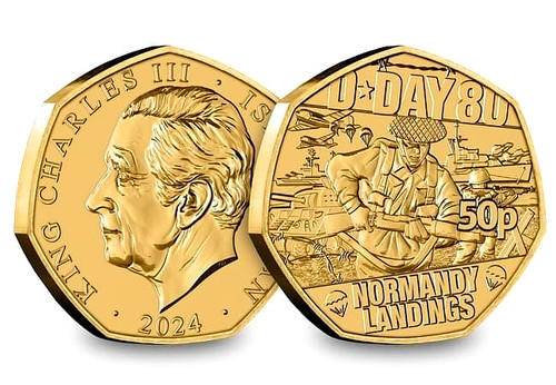 Normandy landings 24k gold - landings,