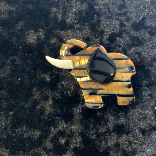 Lea stein brooch elephant - stein,