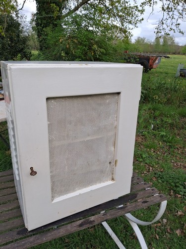 Vintage meat safe cabinet - meat,