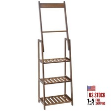  Blanket Ladder, 3 Tier Bamboo