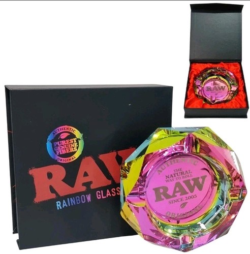 Raw crystal glass ashtray - crystal,