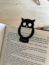 Black Owl Bookmark for Book