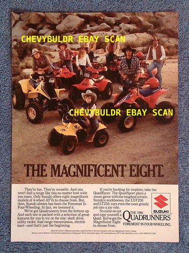 1986 suzuki quadrunners - suzuki,