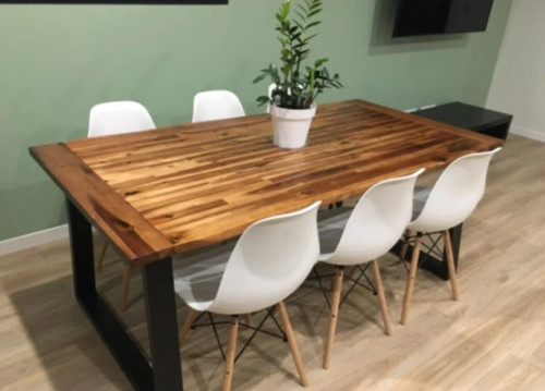Industrial dining table large - industrial,