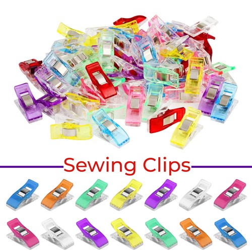 Multicoloured sewing clips - sewing,