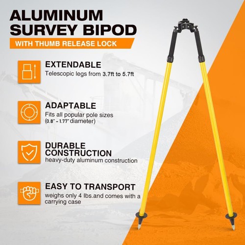 Surveying bipod tripod - surveying,