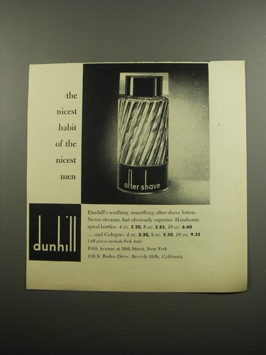 1955 dunhill after shave - dunhill,