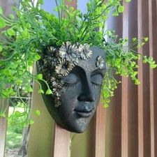 Head wall planter resin - planter,