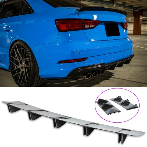Rear diffuser fins bumper - fins,