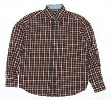 Jazzy Studio Men's Multicoloured Plaid Button-Up Shirt M Regular Fit