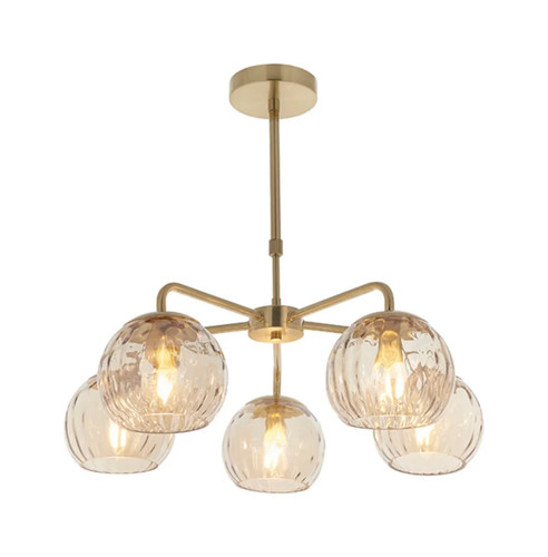 Ceiling light brass - light, 5