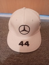 Mercedes Hat Cap Strap Back White AMG Petronas Motorsport Racing 44 One Size