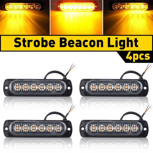 Led amber recovery strobe - 4x,